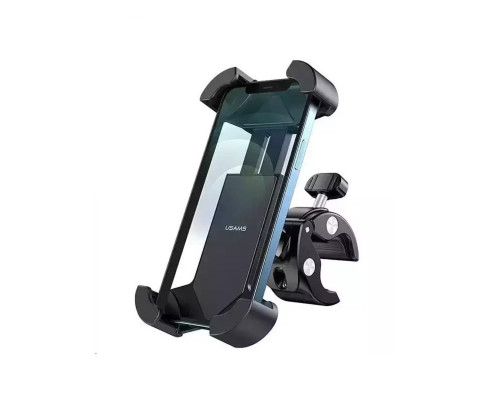 Велотримач для мобільного Usams US-ZJ064 Cycling Shockproof Phone Holder Black