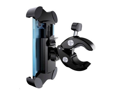 Велотримач для мобільного Usams US-ZJ064 Cycling Shockproof Phone Holder Black