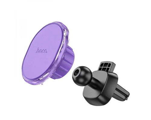 Тримач для мобільного HOCO H1 Crystal magnetic car holder(air outlet) Romantic Purple