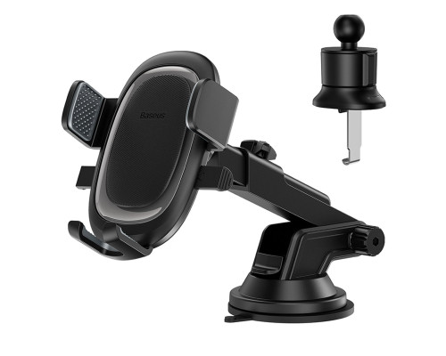 Тримач для мобiльного Baseus UltraControl Pro Series Clamp-Type Car Holder Set Cluster Black (C40351600113-00)