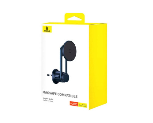 Автотримач для телефона Baseus MagPro Series II Magnetic Car Mount Stick-on Version Cosmic Black (C40172900121-00)