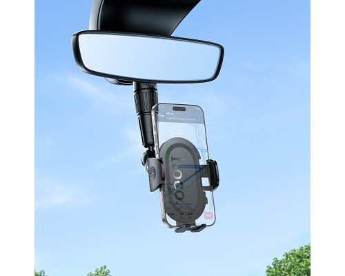 Автотримач для телефона HOCO H88 Rally ultra-thin car holder(rear view mirror) (6942007662611)
