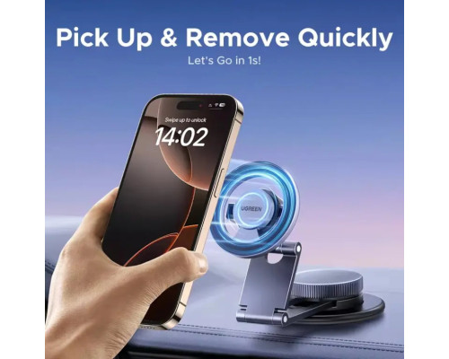 Автотримач для телефона UGREEN LP865 Dashboard Magnetic Car Phone Mount (UGR-45577)