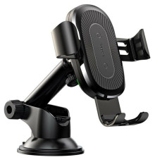 Тримач для мобiльного з БЗП Baseus Wireless Holder Osculum Type Black