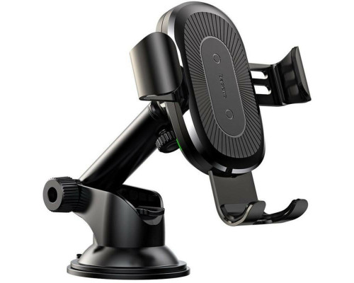 Тримач для мобiльного з БЗП Baseus Wireless Holder Osculum Type Black