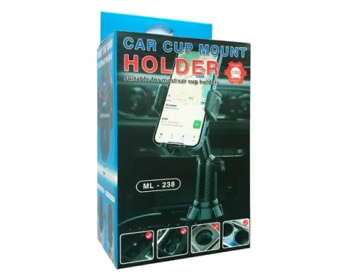 Автотримач у підстаканник ML-238 Black mag-2000001635292143718