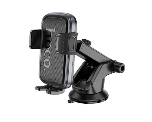 Автотримач Hoco H79 Vista push-type car holder(center console) black metal grey mag-6942007647892146740