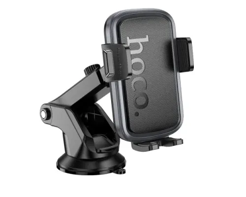 Автотримач Hoco H79 Vista push-type car holder(center console) black metal grey mag-6942007647892146740