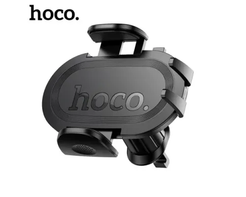 Автотримач Hoco H53 Brusco ultra-thin push-type car holder(air outlet) Чорний mag-6942007630542145089