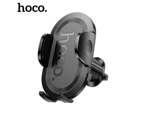 Автотримач Hoco H53 Brusco ultra-thin push-type car holder(air outlet) Чорний mag-6942007630542145089