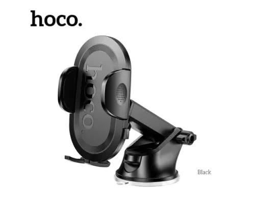 Автотримач Hoco H54 Brusco ultra-thin push-type car holder Чорний mag-6942007630559146160