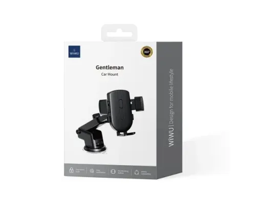 Тримач WiWU Wi-CH054 Gentleman Car Mount Black mag-6976975614808153574