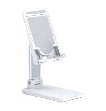 Тримач для мобільного Usams US-ZJ059 Retractable Phone/Tablet Desktop Stand White