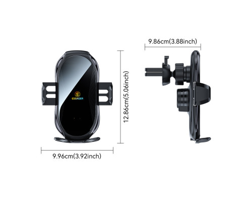 Тримач для мобільного Essager Premium Electric Phone Wireless Charger Bracket black (EZJCFK-ZP01)