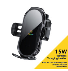 Тримач для мобільного Essager Premium Electric Phone Wireless Charger Bracket black (EZJCFK-ZP01)