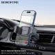 Тримач для мобільного BOROFONE BH106 Ascend pull clip car holder(air outlet) Black Metal Gray