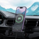 Тримач для мобiльного з БЗП BOROFONE BH215 Adelante magnetic wireless fast charging car holder(air outlet) Black