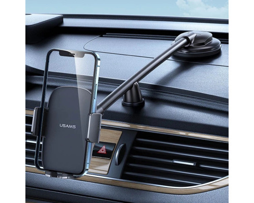 Тримач для мобільного Usams US-ZJ065 Car Center Console Retractable Phone Holder(Adjustable Gooseneck)