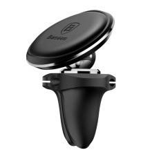 Тримач для мобільного Baseus Magnetic Car Mount Phone Holder with Cable Clip Air Vent Version Cluster Black (C40141201113-00)