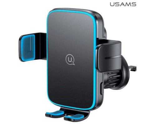 Автотримач Usams CD230 Wireless Charging Car Holder (Air Vent) black (CD230ZJ01)