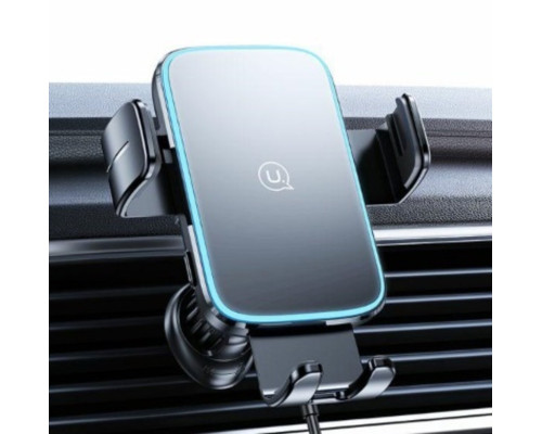 Автотримач Usams CD230 Wireless Charging Car Holder (Air Vent) black (CD230ZJ01)