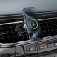 Автотримач для телефона ACEFAST D40 Qi2 Magnetic Wireless Charging car holder with Ice Cooling for air vent Metal gray (6974316283751)