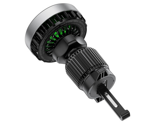 Автотримач для телефона ACEFAST D40 Qi2 Magnetic Wireless Charging car holder with Ice Cooling for air vent Metal gray (6974316283751)