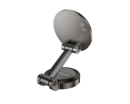 Автотримач для телефона BOROFONE BH126 Ascenso folding rotating car holder (center console) Metal Grey (6941991120404)