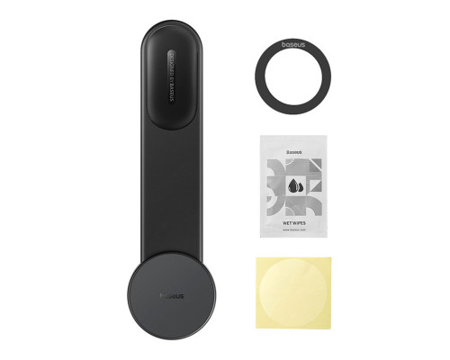 Автотримач для телефона Baseus PrimeTrip C02 Air Magnetic Car Mount Stick-on Type Cluster Black (C40182801113-01)