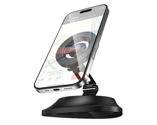 Автотримач для телефона HOCO H90 Tower folding ring magnetic car holder(dashboard) (6942007662635)