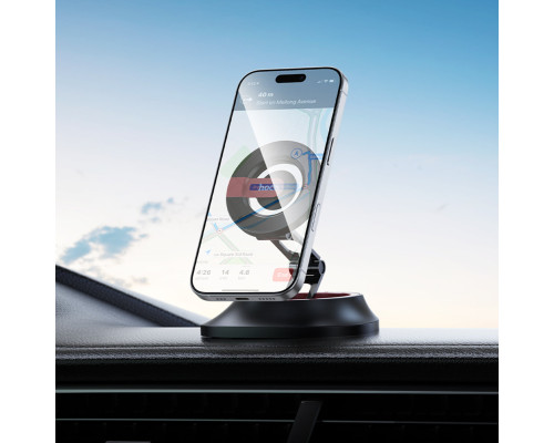 Автотримач для телефона HOCO H90 Tower folding ring magnetic car holder(dashboard) (6942007662635)