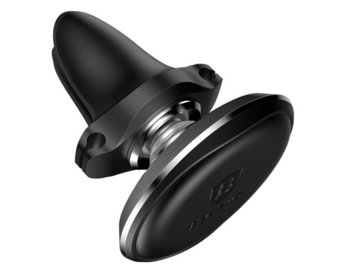 Тримач для мобiльного Baseus Magnetic Air Vent Car Mount Holder with cable clip Black