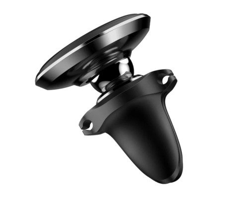 Тримач для мобiльного Baseus Magnetic Air Vent Car Mount Holder with cable clip Black