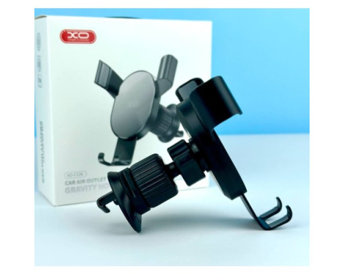 Автотримач XO C126 Mirror face gravity air outlet latch bracket Срібно-чорний mag-6920680843312140352