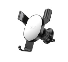 Автотримач XO C126 Mirror face gravity air outlet latch bracket Срібно-чорний mag-6920680843312140352