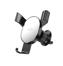 Автотримач XO C126 Mirror face gravity air outlet latch bracket Срібно-чорний mag-6920680843312140352