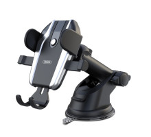 Автотримач XO C77 Car holder with sucker plate Чорний mag-6920680879274140436
