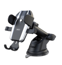 Автотримач XO C77 Car holder with sucker plate Чорний mag-6920680879274140436