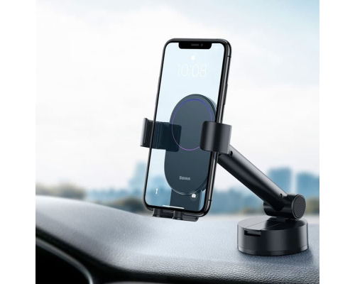 Автотримач Baseus Simplism Gravity Car Mount With Suction Base black PLS-00-00060761