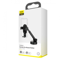 Автотримач Baseus Simplism Gravity Car Mount With Suction Base black PLS-00-00060761