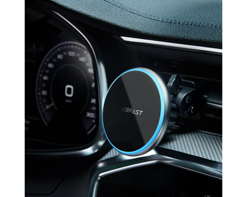 Тримач для мобiльного з БЗП ACEFAST D3 magnetic wireless charging car holder Silver