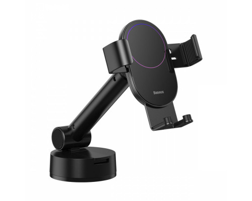 Тримач для мобiльного Baseus Simplism gravity car mount holder with suction base Black