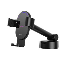 Тримач для мобiльного Baseus Simplism gravity car mount holder with suction base Black