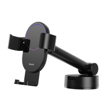 Тримач для мобiльного Baseus Simplism gravity car mount holder with suction base Black