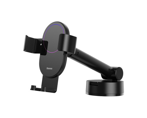 Тримач для мобiльного Baseus Simplism gravity car mount holder with suction base Black