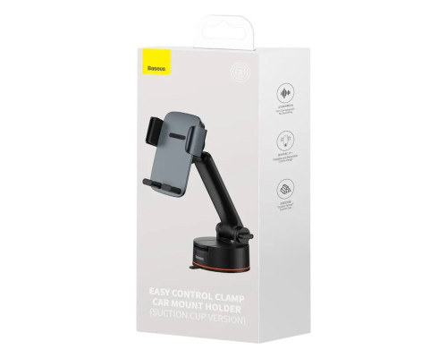 Тримач для мобiльного Baseus Easy Control Clamp Car Mount Holder Pro (Suction Cup Version) Tarnish (SUYK020014)