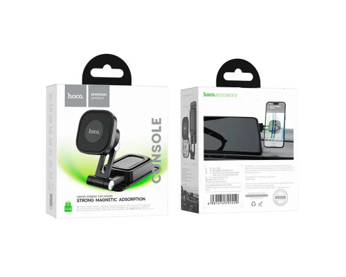 Тримач для мобільного HOCO H4 Mike magnetic car mount(center console) Black