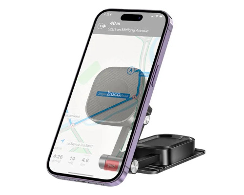 Тримач для мобільного HOCO H4 Mike magnetic car mount(center console) Black