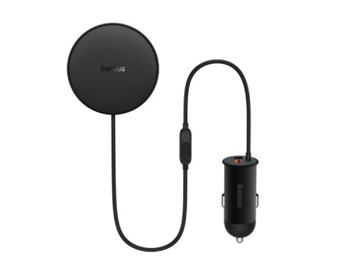 Автотримач для телефона з БЗП Basues CW01 Magnetic Wireless Charging Car Mount 40W Claw Edition Cluster Black (C40141000111-01)