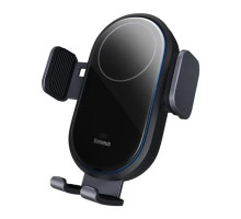 Тримач для мобiльного з БЗП Baseus LightChaser Series Wireless Charging Electric Car Mount 15W Cosmic Black